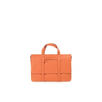 Geanta messenger unisex din piele cu bareta detasabila