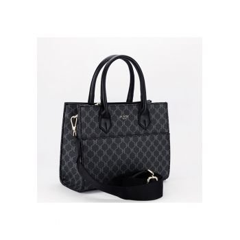Geanta neagra cu imprimeu  Paris G-24256 12 16354
