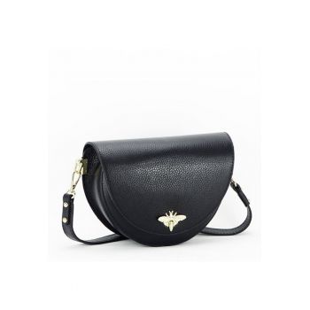 Geanta neagra din piele naturala 1517 123 12153