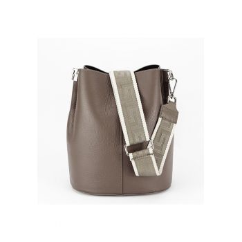 Geanta tip sac din piele naturala 8951 122 Maro 14021