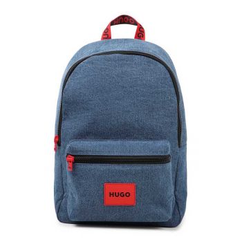 Rucsac din denim cu logo
