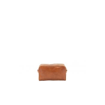 Etui unisex cu doua compartimente - de piele