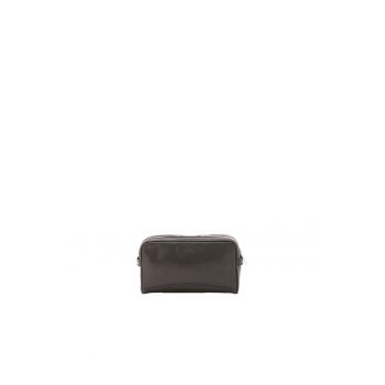 Etui unisex cu doua compartimente - de piele