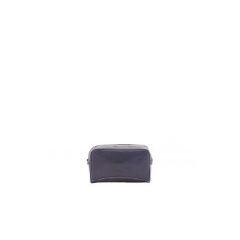 Etui unisex cu doua compartimente - de piele