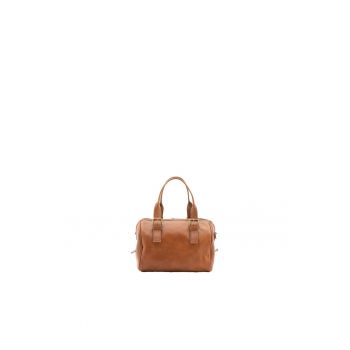 Geanta bowler unisex de piele