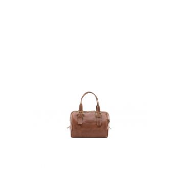 Geanta bowler unisex de piele