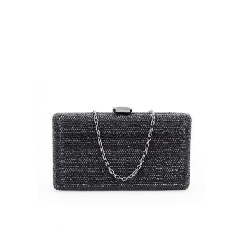 Geanta clutch verde cu pietricele BJH-715 06 15427