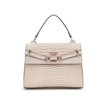 Geanta crossbody cu aspect de piele de crocodil Silvye