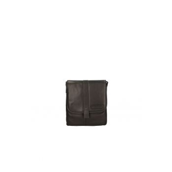 Geanta crossbody cu bareta cu logo in relief