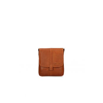 Geanta crossbody cu bareta cu logo in relief