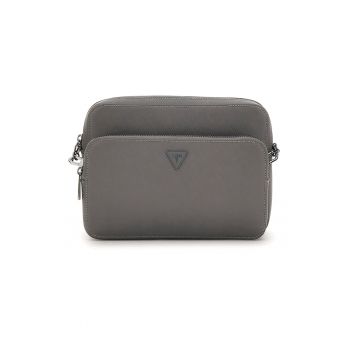 Geanta crossbody cu bareta dubla de piele ecologica Milano