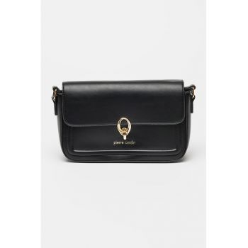 Geanta crossbody cu logo metalic