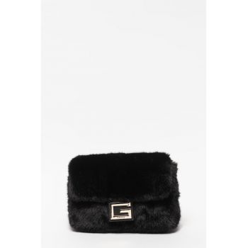 Geanta crossbody de blana sintetica - cu logo Gwen