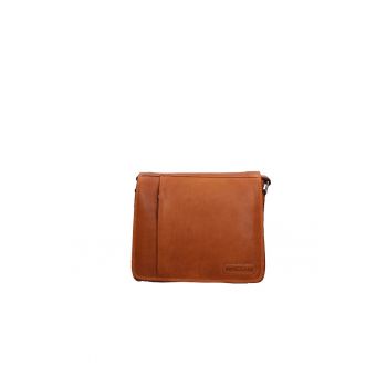 Geanta crossbody de piele cu bareta cu logo