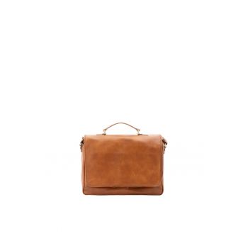 Geanta crossbody de piele cu bareta detasabila