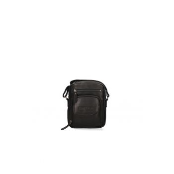 Geanta crossbody de piele cu bareta detasabila