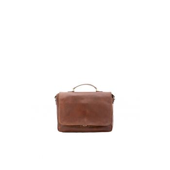 Geanta crossbody de piele cu bareta detasabila