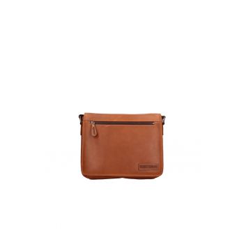 Geanta crossbody de piele cu bareta detasabila