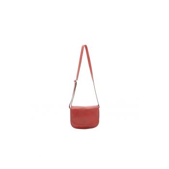Geanta crossbody de piele cu bareta detasabila