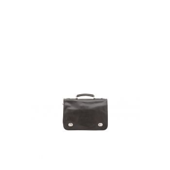 Geanta crossbody de piele cu clapa 211473