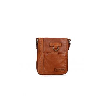 Geanta crossbody de piele cu clapa