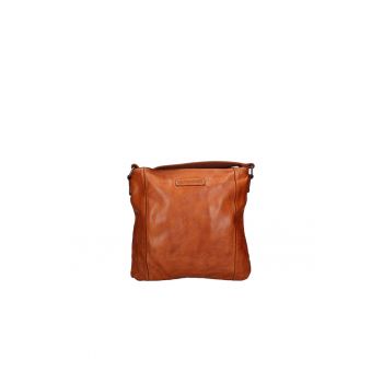 Geanta crossbody de piele cu fermoar