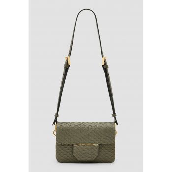 Geanta crossbody de piele cu model sarpe Jupiter