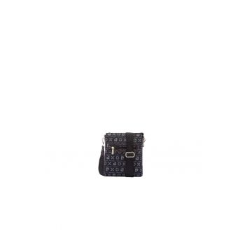 Geanta crossbody de piele ecologica cu logo