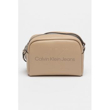 Geanta crossbody de piele ecologica cu logo