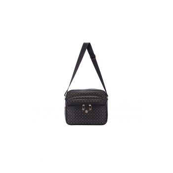 Geanta crossbody de piele ecologica cu model si buzunare multiple