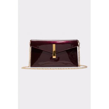 Geanta crossbody din piele ecologica cu bareta din lant detasabila Laramisa