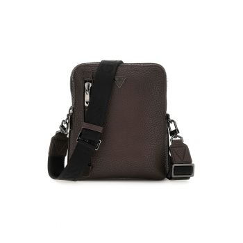Geanta crossbody din piele ecologica cu buzunar frontal cu fermoar Torino