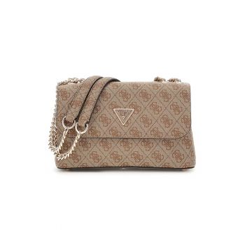 Geanta crossbody din piele ecologica cu model monograma Erica Eco