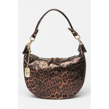 Geanta de piele cu animal print