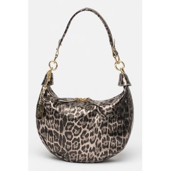 Geanta de piele cu animal print
