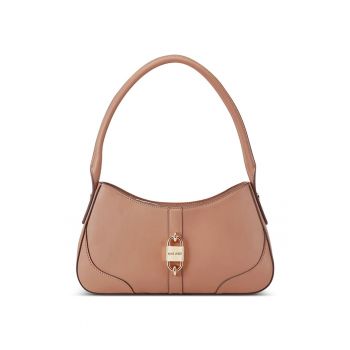 Geanta de piele ecologica cu accesoriu logo Wesson