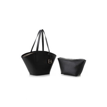 Geanta de piele ecologica cu etui detasabil - Diverse culori
