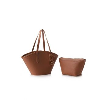 Geanta de piele ecologica cu etui detasabil - Diverse culori