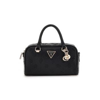 Geanta duffle din piele ecologica cu accesoriu logo Cresidia