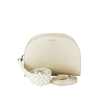 Geanta ivory metalizat medie  H3688 14 Ivory