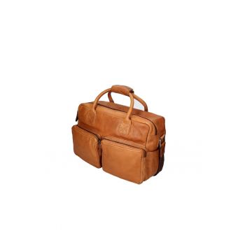 Geanta messenger de piele