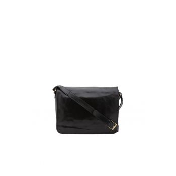 Geanta messenger de piele