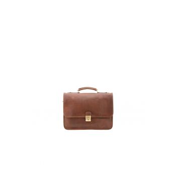 Geanta messenger unisex de piele