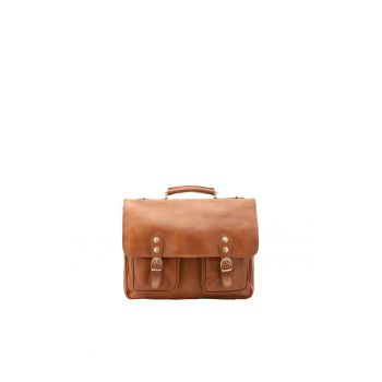 Geanta messenger unisex de piele