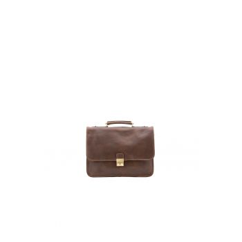 Geanta messenger unisex de piele