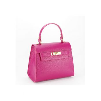 Geanta mica din piele naturala B-8949 121 Fucsia 6759