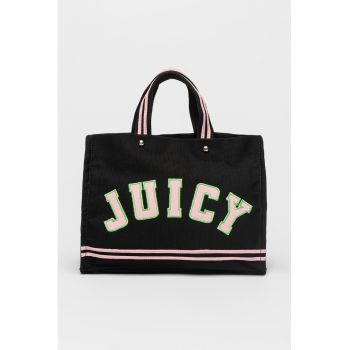 Geanta shopper cu aplicatie Iris