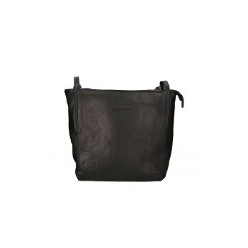 Geanta tote de piele cu bareta detasabila