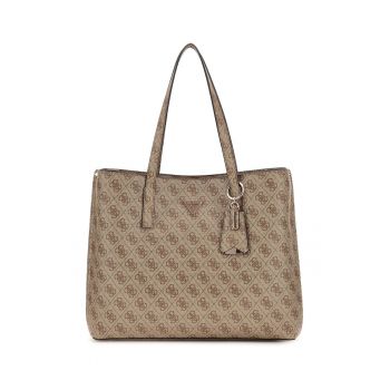 Geanta tote de piele ecologica cu model logo Meridian