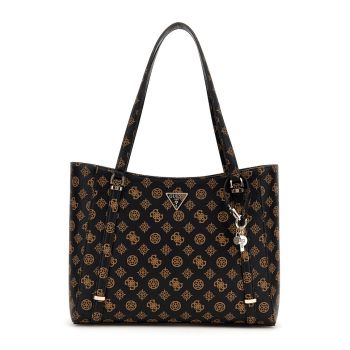 Geanta tote din piele ecologica cu model monograma Erica Elite Eco